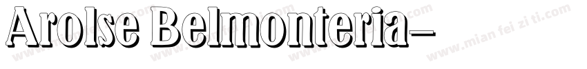 Arolse Belmonteria字体转换